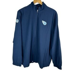 Nike Tennessee Titans Jacket Size XXL Player Sideline FullZip Lightweight